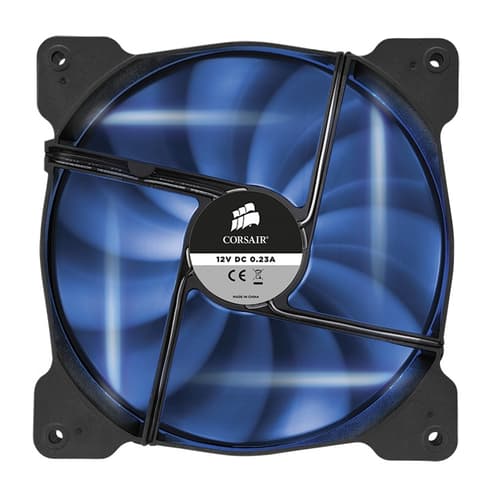Corsair Air Series AF140 Blue Quiet Edition - 140mm Blue LED Cabinet Fan (Single Pack)